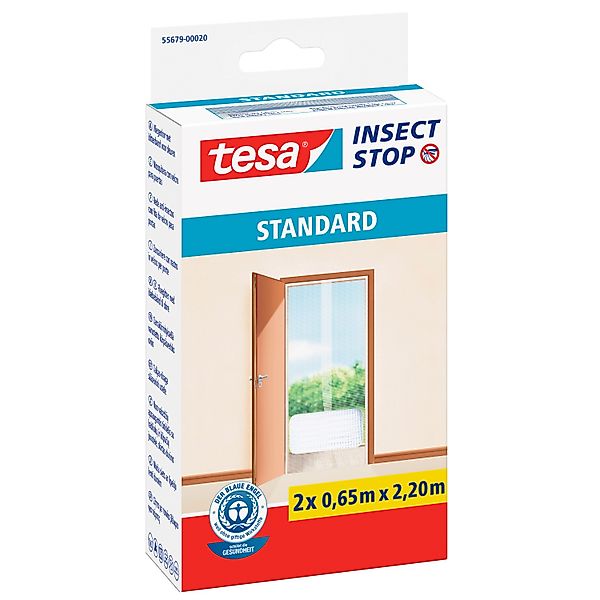 tesa® Insect Stop  Klett Fliegengitter für Türen weiß günstig online kaufen