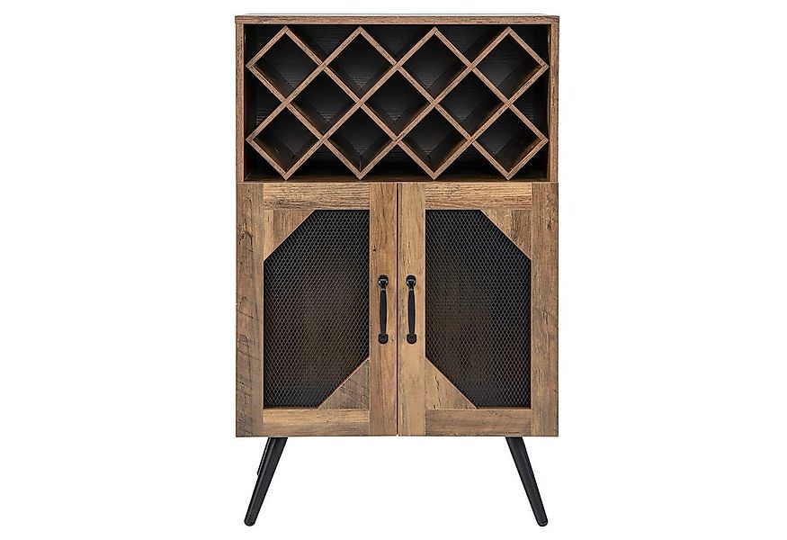 COSTWAY Weinregal, mit abnehmbarem Flaschenregal für 11 Flaschen, Glashalte günstig online kaufen