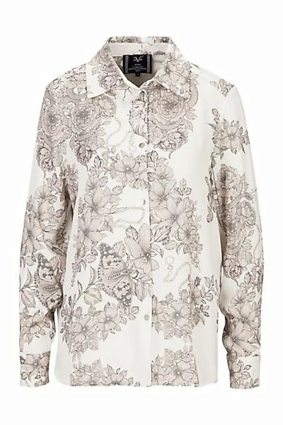 19V69 Italia by Versace Hemdbluse KEIKA Damen Blusenhemd mit Blumen- & Löwe günstig online kaufen
