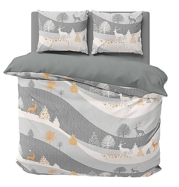 One Home Bettwäsche Winter Wonderland Weihnachten, Flanell, 3 teilig, Renti günstig online kaufen