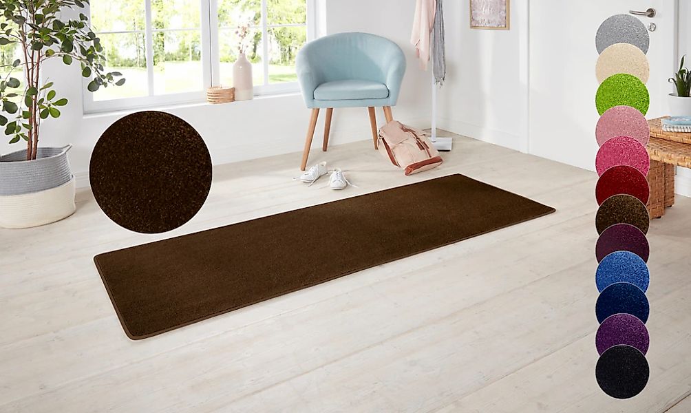 HANSE Home Teppich "Shashi" rechteckig 8,5 mm Höhe Kurzflor, Unifarben, Läu günstig online kaufen
