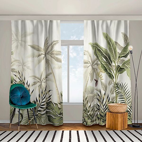 Vorhang Palmen im Dschungel günstig online kaufen