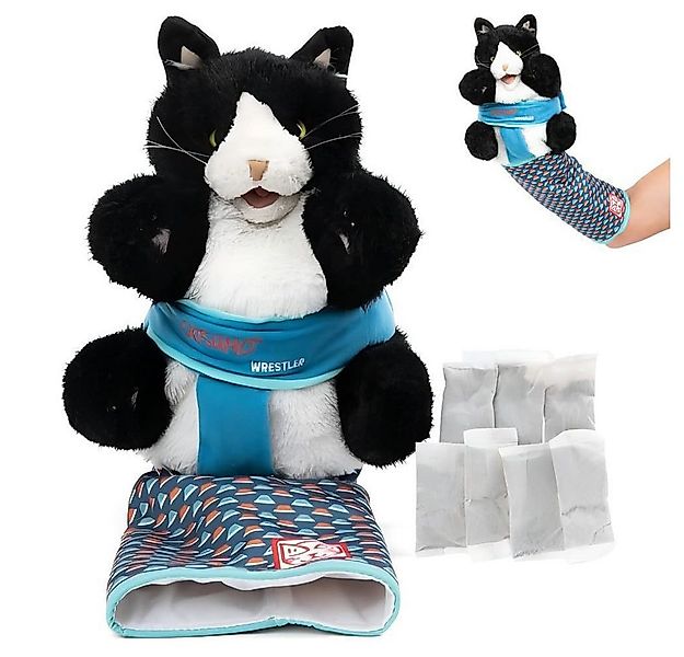 Ledander Tierkuscheltier Katzen Wrestling Handschuh, Interaktives Katzenspi günstig online kaufen