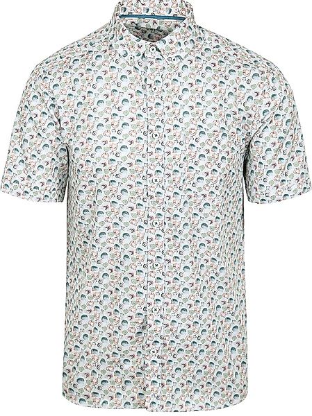 State Of Art Short Sleeve Hemd Druck Twill Hellblau  - Größe L günstig online kaufen