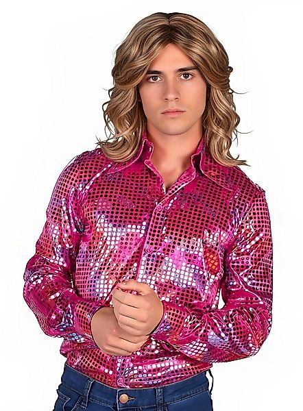 thetru T-Shirt Discohemd pink Dieses 70er günstig online kaufen