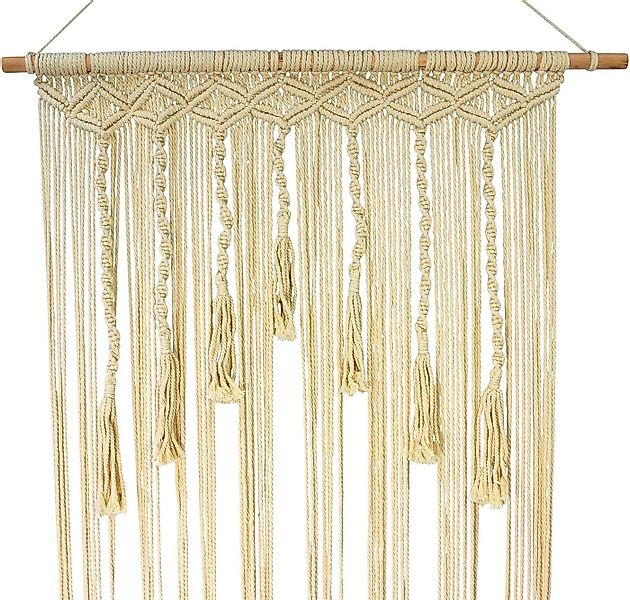 Dekoleidenschaft Türvorhang "Makramee" 90x200 cm im Boho Chic, aus 100% Pol günstig online kaufen
