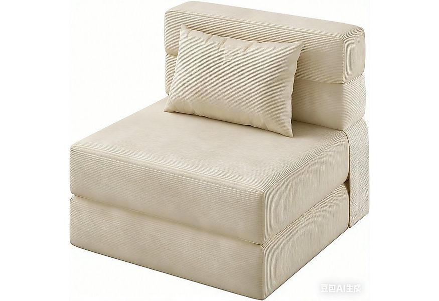 GarveeMore Schlafsofa mit Kissen,ausklappbares Einzelsofa,umwandelbarer Sch günstig online kaufen