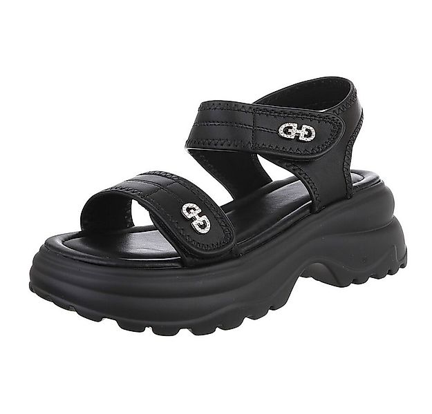 Ital-Design Moderne Damen Sandalen mit verstellbaren Riemen für Freizeit Pl günstig online kaufen