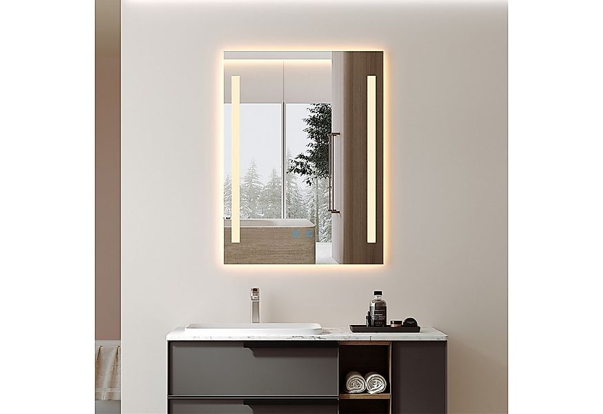 IMPTS Badspiegel Badezimmer Wand spiegel mit Beleuchtung Antibeschlag-Funkt günstig online kaufen