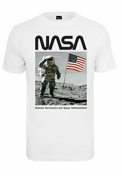 MisterTee Kurzarmshirt "MisterTee Herren NASA Moon Man Tee" 1 Stk. tlg. günstig online kaufen