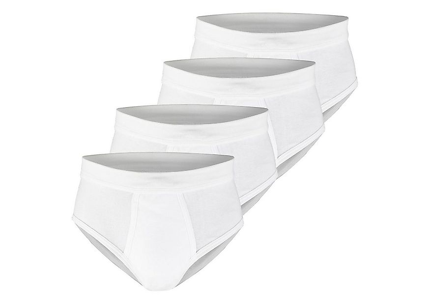 GÖTZBURG Slip (4-St) klassische Feinripp Herren Slips mit Eingriff im 4er P günstig online kaufen