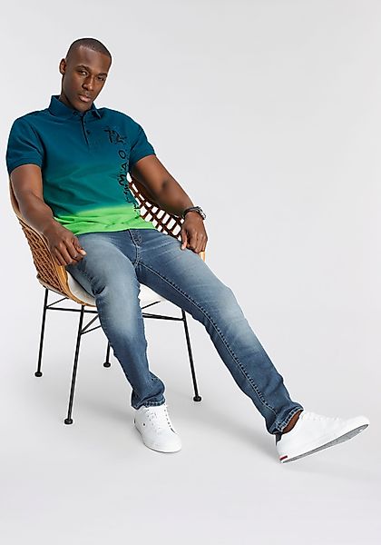 DELMAO Poloshirt Kurzarm, lässiger Print, Polokragen, günstig online kaufen
