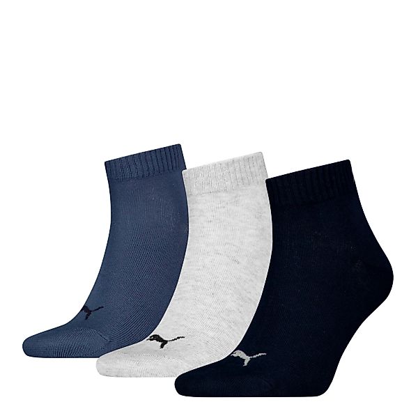 PUMA Kurzsocken "PUMA UNISEX QUARTER PLAIN 3P", (3 Paar, 3 Paar), mit klein günstig online kaufen