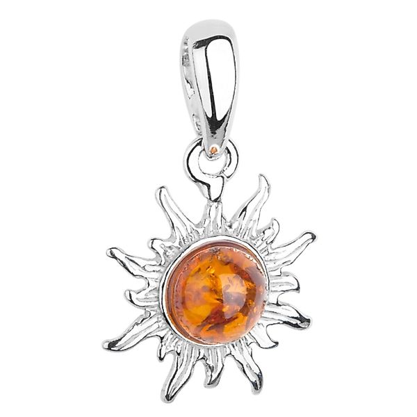 OSTSEE-SCHMUCK Kettenanhänger - Sonne 14 mm günstig online kaufen