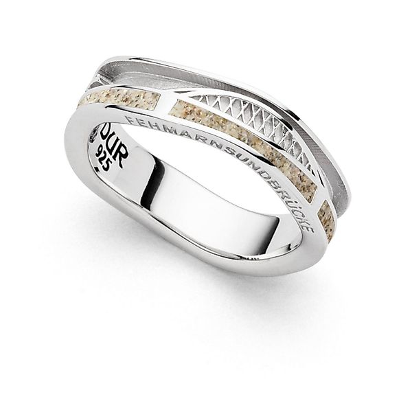 DUR Fingerring DUR Schmuck: Ring, "Strandwellen", Fehmarnsundbrücke, hell m günstig online kaufen