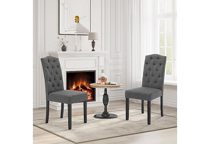 EUGAD Polsterstuhl (4 St), Esszimmerstühle mit Massivholzbeine günstig online kaufen