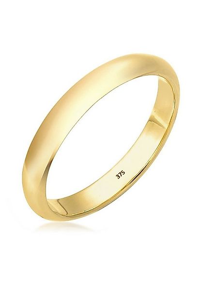 Elli Premium Fingerring Ehering Bandring 375 Gelbgold, Ehering günstig online kaufen