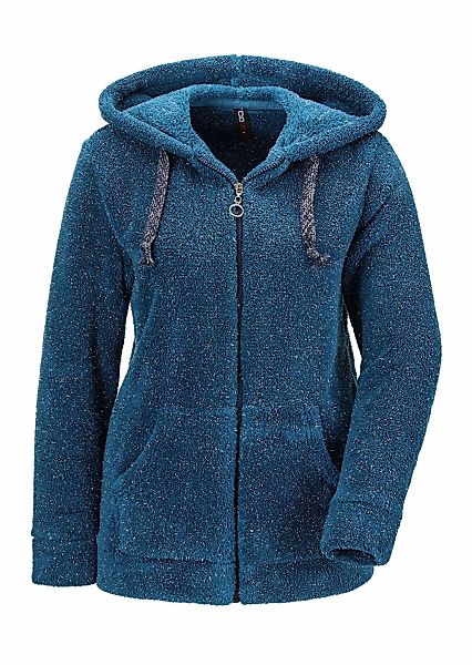 GOLDNER Strickjacke "Kurzgröße Flausch-Freizeitjacke in Blousonform" keine/ günstig online kaufen