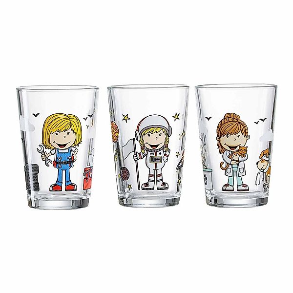 Ritzenhoff & Breker Kinderbecher "Kindergläser Berufe Mädchen 205 ml 3er Se günstig online kaufen