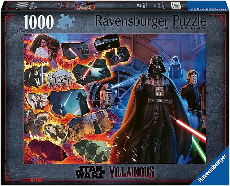 Ravensburger Puzzle Star Wars Villainous: Darth Vader, 1000 Puzzleteile, Ma günstig online kaufen