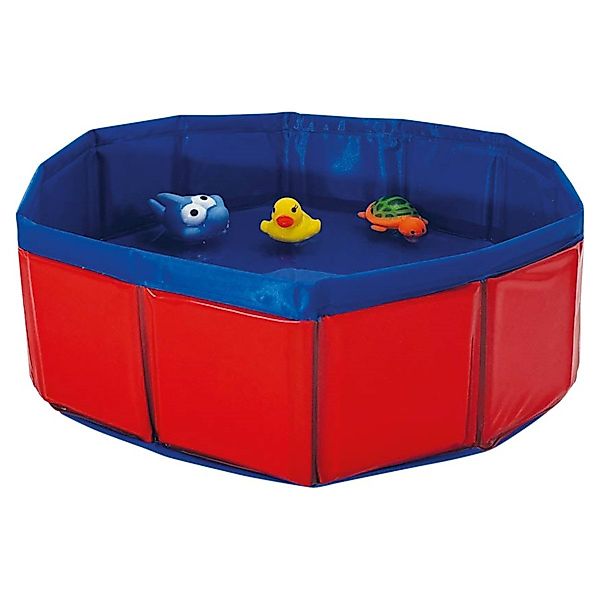Nobby Hundepool Katzenpool mit Spielzeug rot/blau günstig online kaufen