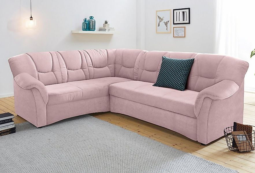 DOMO collection Ecksofa "Sarafina zeitlos und komfortabel, optional mit Fed günstig online kaufen