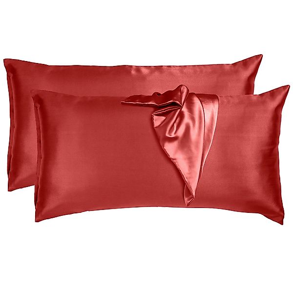 Komfortec Kissenbezug Mikrofaser Satin Kopfkissenbezug für günstig online kaufen