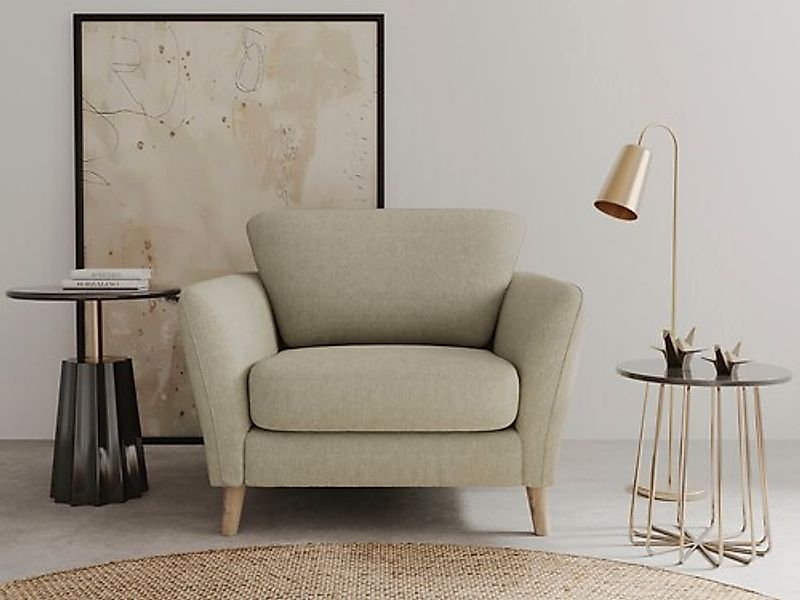 Home affaire Sessel »MARSEILLE« Massivholzbeine Eiche, Landhausstil, Wellen günstig online kaufen