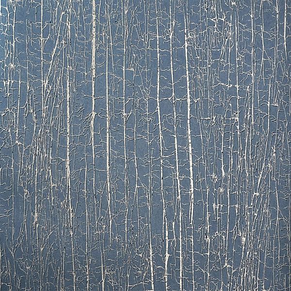Vliestapete Crackled Forest Fresh Blue  10,05 m x 0,53 m Blau FSC® günstig online kaufen