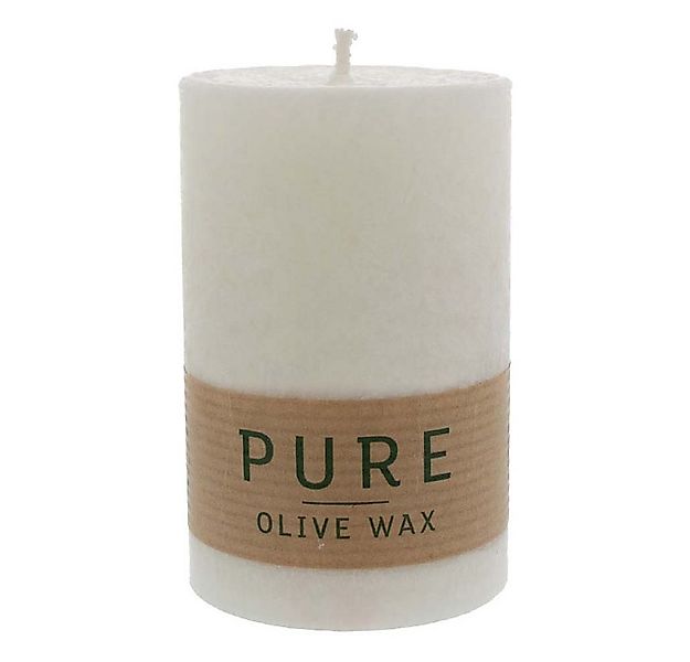 Richard Wenzel GmbH & Co. KG Formkerze PURE Olive Wax Kerze - Natural 90x60 günstig online kaufen