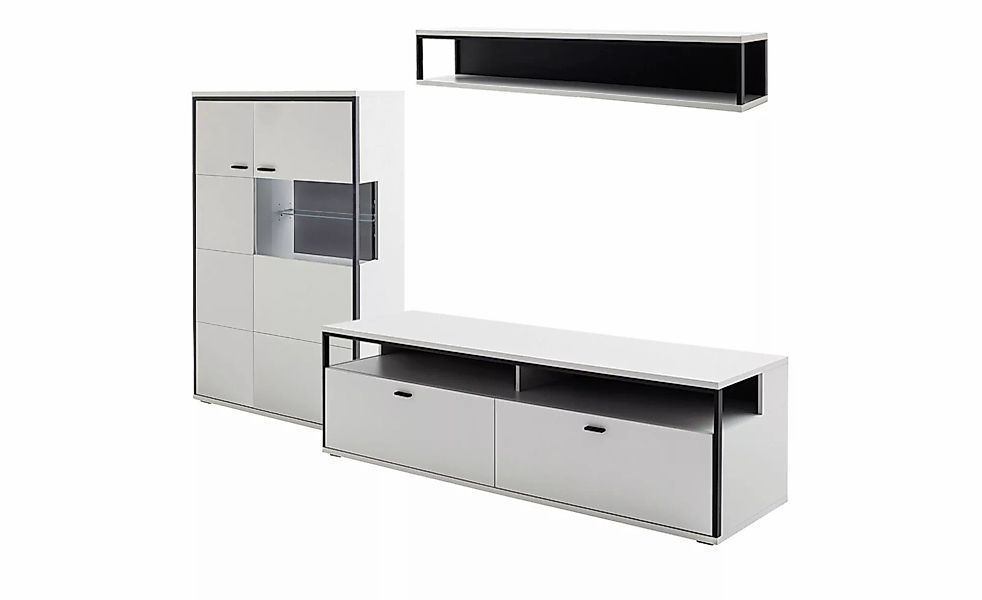 Wohnkombination  Orella ¦ weiß ¦ Maße (cm): B: 277 H: 199 T: 51.0 Kommoden günstig online kaufen