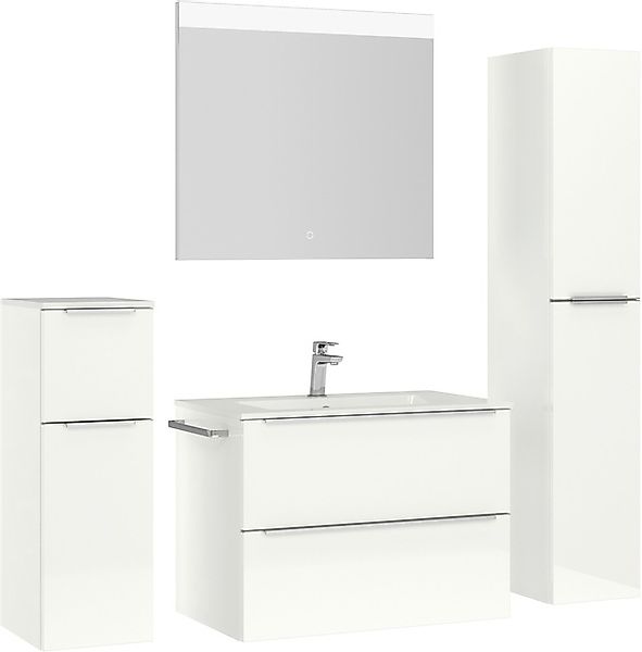 nobilia® Badmöbel-Set »Levere« vormontiert, mit Soft-Close, 4 Stk. tlg. Hoc günstig online kaufen