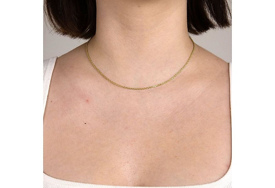HOPLO Goldkette Ankerkette diamantiert Länge 55cm - Breite 1,7mm - 333-8 Ka günstig online kaufen