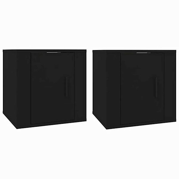 furnicato TV-Schrank TV-Wandschränke 2 Stk. Schwarz 40x34,5x40 cm (1-St) günstig online kaufen