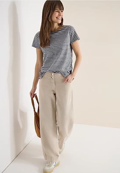 Kurzarm Shirt mit seitlicher Raffung günstig online kaufen