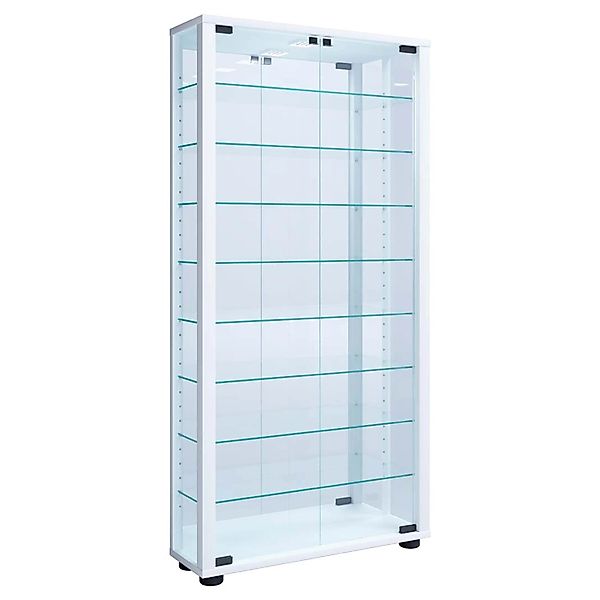 ebuy24 VitrosaMaxi Vitrinenschrank Wandhängend mit Spiegel 2 Glastüren Inkl günstig online kaufen