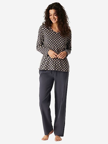 Schiesser Pyjama Comfort Essentials (2 tlg) schlafanzug schlafmode bequem günstig online kaufen
