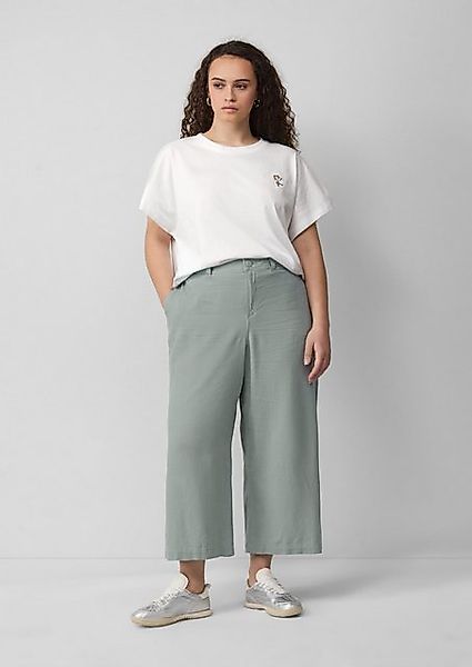 QS Stoffhose Culotte aus Leinenmix günstig online kaufen
