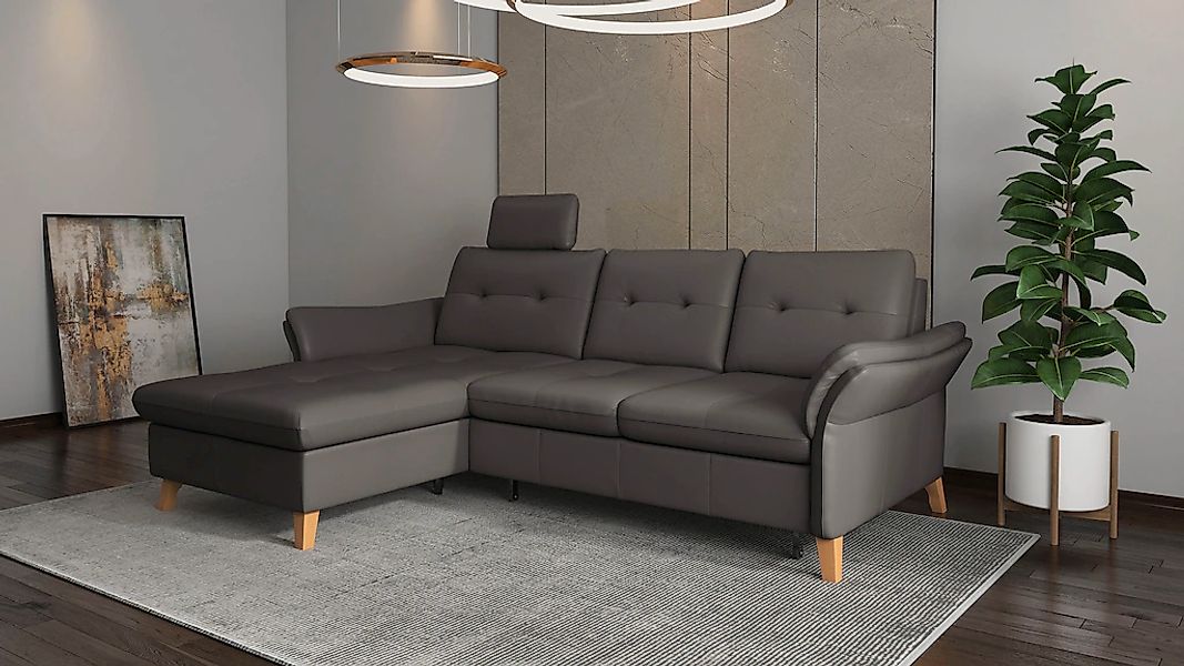 sit&more Ecksofa »Göteborg«, Sitztiefenverstellung und Federkern, wahlweise günstig online kaufen