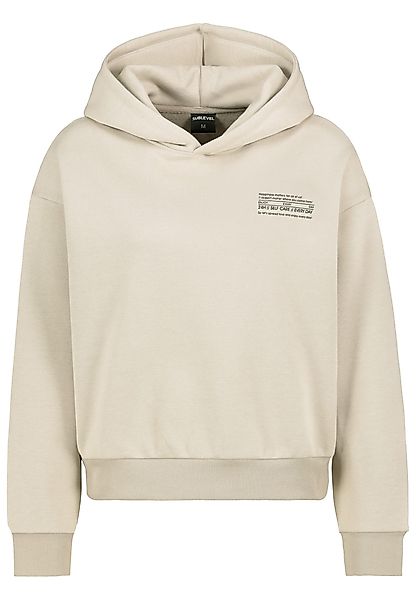 SUBLEVEL Hoodie Mit Frontprint und Rippbündchen günstig online kaufen