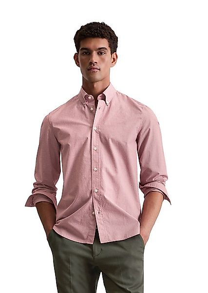 Marc O'Polo Langarmhemd mit feinem Karomuster günstig online kaufen