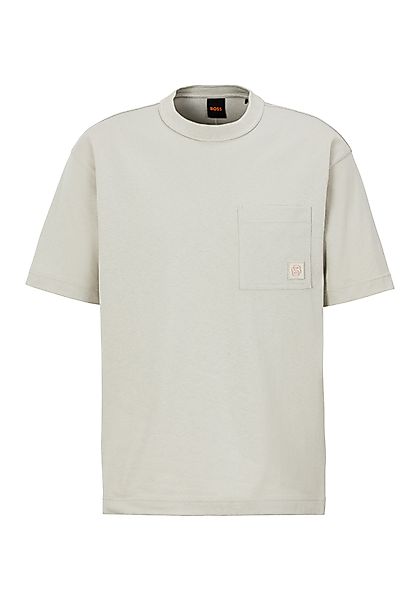 BOSS ORANGE T-Shirt Te_cotton mit Logobadge günstig online kaufen