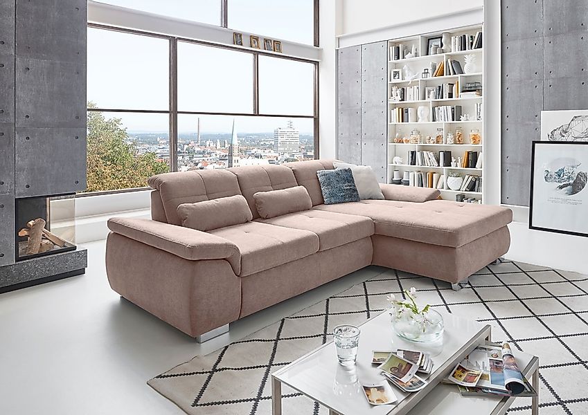 Die PlanBar Ecksofa "MP-IN16037 L-Form mit Kaltschaum-Polsterung" mit Sitzt günstig online kaufen