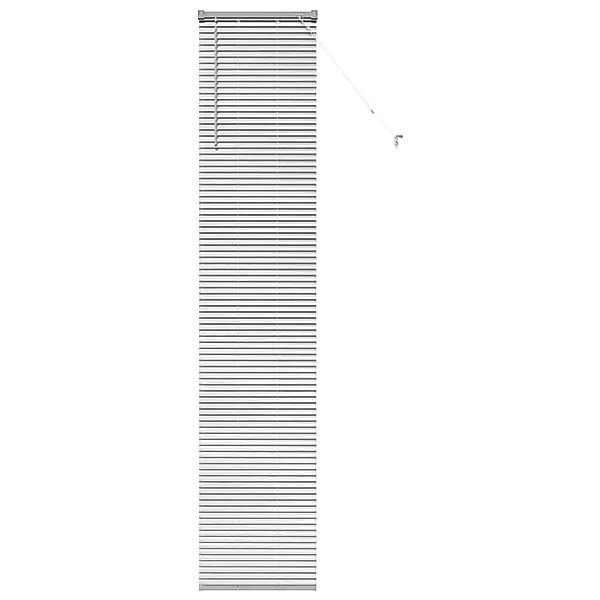 vidaXL Balkenjalousien mit Vorhängen Silber 220 x 50 cm Aluminium 42005937 günstig online kaufen