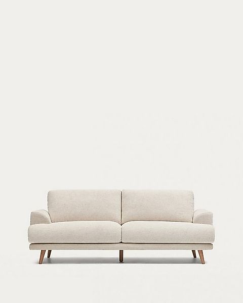 Natur24 Sofa 2-Sitzer-Sofa Karin 211 x 92 x 97 cm weiß Sitzgarnitur Couch N günstig online kaufen
