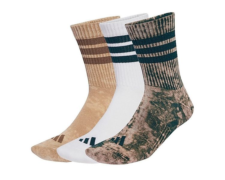 adidas Performance Sportsocken Stonewash Crew 3-Streifen (Baumwollmix) weis günstig online kaufen