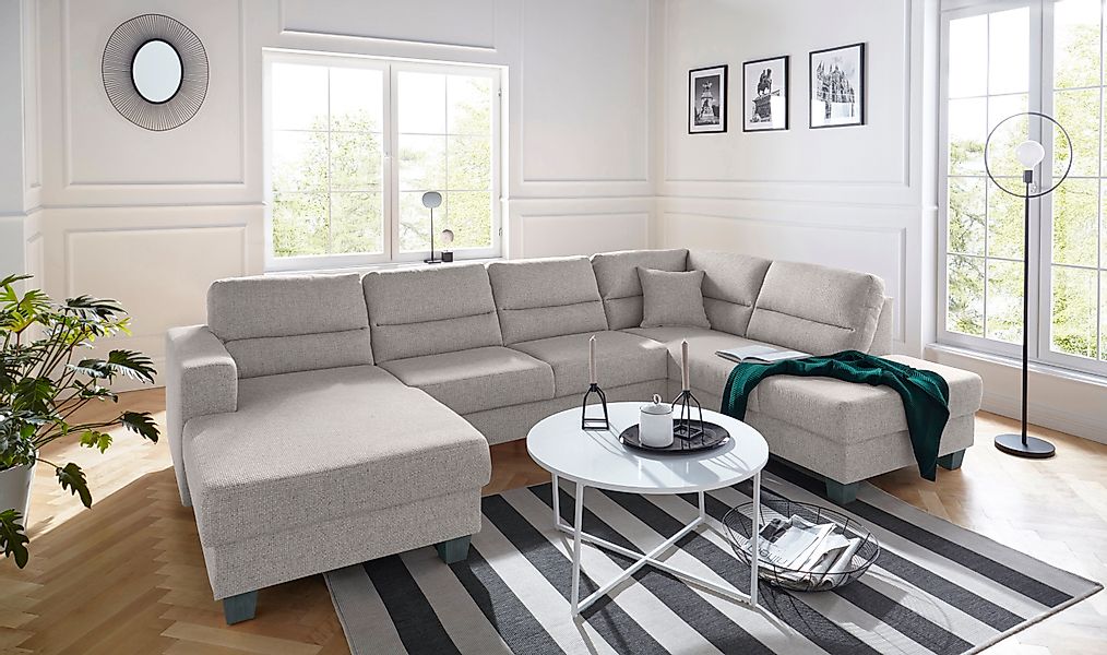 TRENDMANUFAKTUR Wohnlandschaft »Chamber, zeitlos&modern, hoher Sitzkomfort, günstig online kaufen