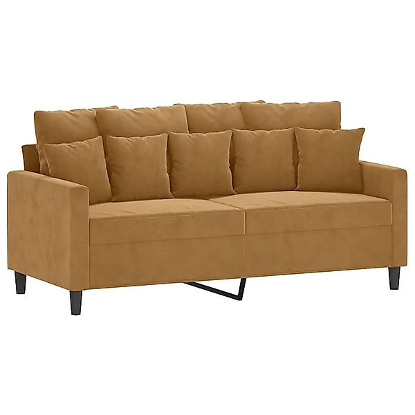 vidaXL 2-Sitzer-Sofa Braun 140 cm Samt 359310 günstig online kaufen