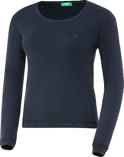 United Colors of Benetton Rundhalspullover aus hochwertigem, hautsympathisc günstig online kaufen