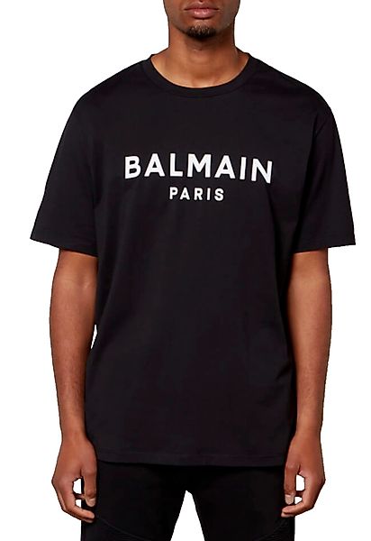 Balmain Paris T-Shirt Flocked Logo Straight günstig online kaufen